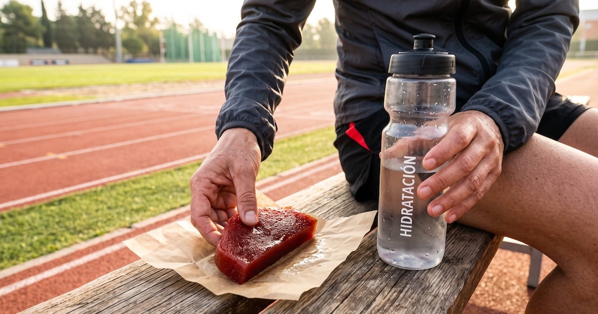 El membrillo que cabe en el bolsillo: energía de carrera, con letra chica