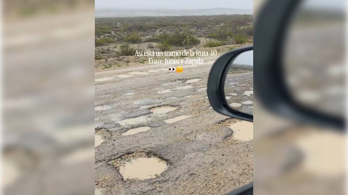 Treinta kilómetros de cráteres: el tramo de la Ruta 40 que ningún conductor quiere volver a pisar