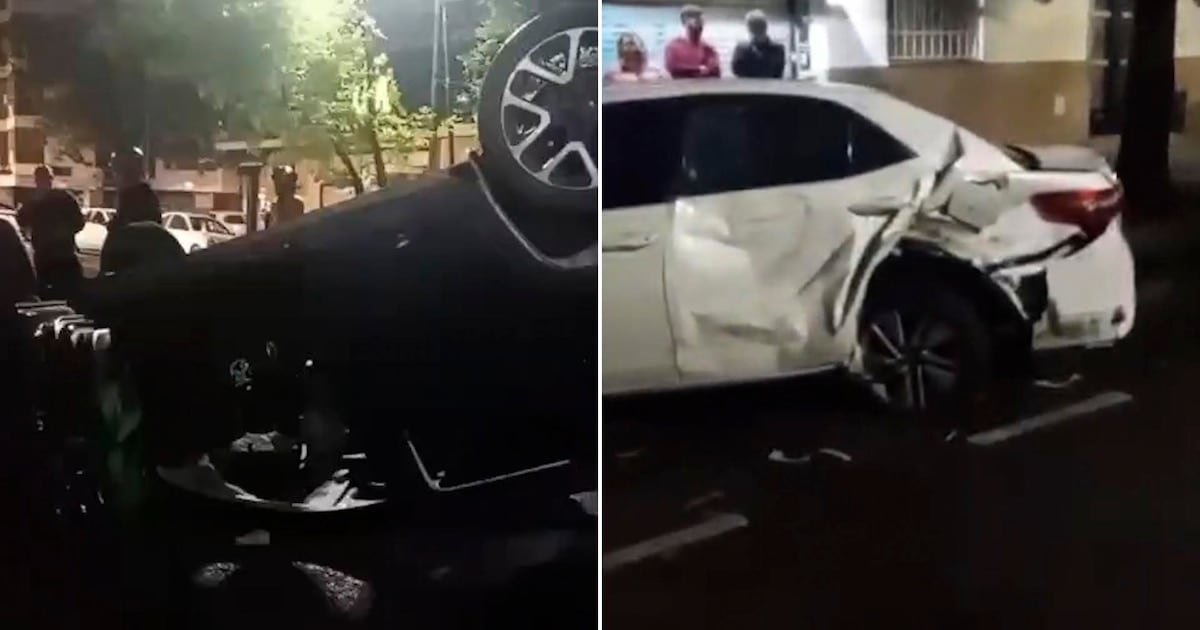 Una conductora con 1,79 g/l de alcohol en sangre volcó en Alberdi y dejó cinco personas heridas