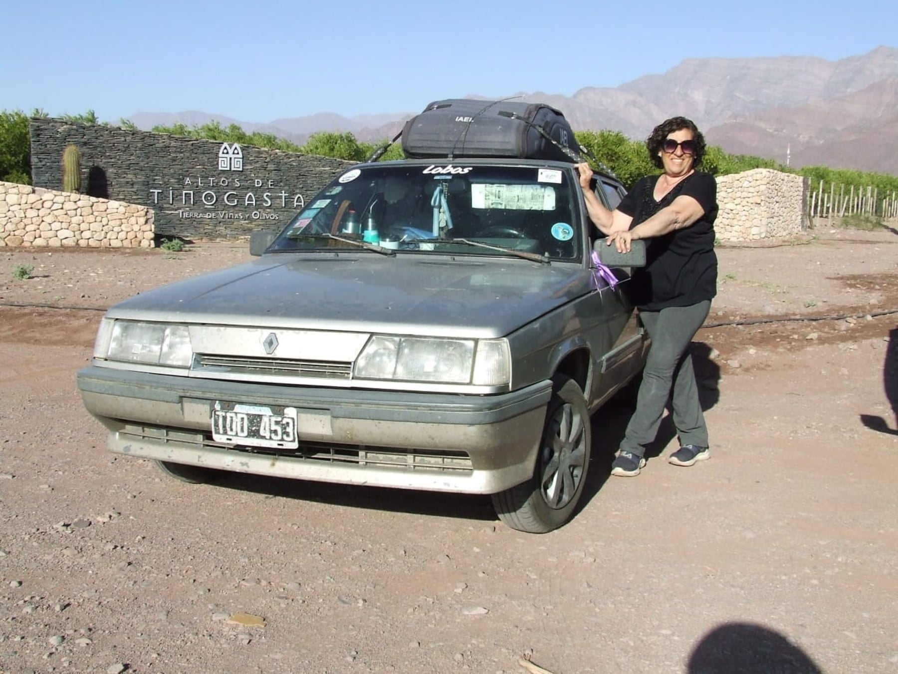 Delia Torres, la lobense que convirtió un Renault 11 en su casa rodante y lleva cuatro años explorando la Argentina a sola